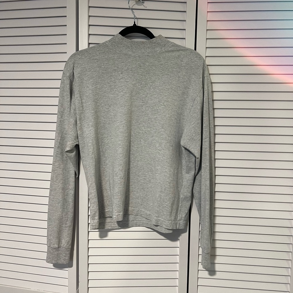 Mock neck long sleeve t-shirt Los Angeles apparel